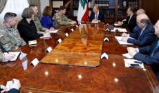 الرئيس عون عرض المساعدات الأميركية للجيش اللبناني مع الجنرال جوزيف فوتيل