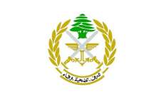 الجيش: توقف المدعو نادر الشيخ وضبط سلاح حربي دون ترخيص بحوزته