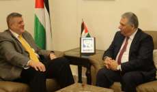 السفير الفلسطيني يستقبل المنسق الخاص للأمم المتحدة في لبنان