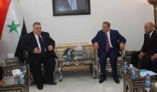 صباغ أكد ضرورة الإرتقاء بالعلاقات السورية- الأردنية بما يصب في مصلحة البلدين
