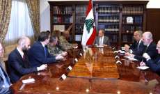 الرئيس عون: لبنان ماض في مكافحة الإرهاب وملاحقة الخلايا النائمة
