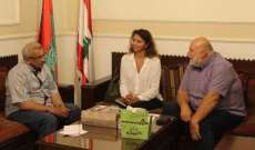 أسامة سعد التقى وفدا من اللجنة الدولية للصليب الاحمر