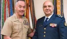 قائد الجيش ورئيس هيئة الأركان المشتركة بجيش أميركا بحثا بالتحديات الأمنية
