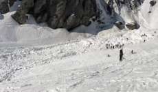 الشرطة السويسرية: انهيار جليدي تسبب بـ