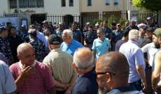 اعتصام امام بلدية صيدا للمطالبة بتحسين التغذية بالكهرباء