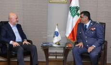 عثمان استقبل فنيانوس ورئيس الصليب الأحمر اللبناني