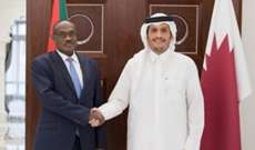 وزير خارجية قطر بحث مع نظيره السوداني في العلاقات الثنائية وسبل دعمها