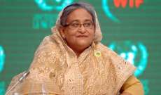 تقدم رئيسة الوزراء البنغلادشية في النتائج الأولية للانتخابات التشريعية