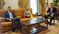 شبيب التقى سفيري سويسرا و أرمينيا في لبنان