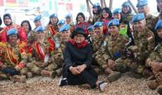  وزيرة خارجية اندونيسيا أكدت التزام بلادها بمهمة السلام في لبنان 