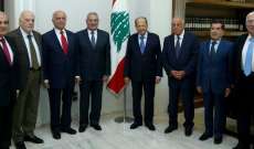 الرئيس عون التقى الهيئة الادارية لرابطة قدامى القضاة 