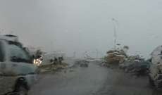 النشرة: تساقط غزير للأمطار في منطقة حاصبيا 