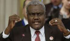 رئيس الاتحاد الإفريقي دان بشدة محاولة الانقلاب في الغابون  