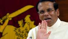 رئيس سريلانكا يعارض عمل لجنة التحقيق البرلمانية في اعتداءات عيد الفصح