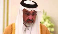 الشيخ عبد الله آل ثاني غادر مكان احتجازه في أبو ظبي متوجها إلى الكويت