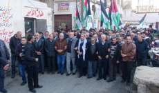 مسيرة للفصائل الفلسطينية في مخيم الجليل ببعلبك استنكارا لقرار ترامب