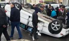 الدفاع المدني: جريح جراء حادث سير على طريق الفرزل- زحلة