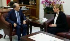 الرئيس عون استقبل سفيرة لبنان الدائمة لدى منظمة اليونيسكو