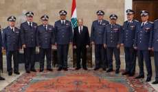 الرئيس عون تلقى تهاني قيادت قوى الأمن الداخلي وأمن الدولة والجمارك