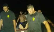 الدفاع المدني:إنقاذ مواطن فُقد مقابل شاطئ صور وأُصيب اثر ارتطامه بالصخور