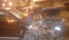 سقوط 6 جرحى بحادث سير على طريق عام حراجل 