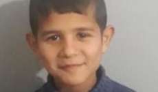 قوى الأمن تعمم صورة طفل سوري عثر عليه في محلة تقاطع أبو الأسود
