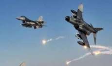 طائرات التحالف العربي تقصف معسكر النهدين المطل على القصر الرئاسي بصنعاء