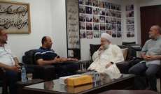 الشيخ ماهر حمود التقى وفدا من حركة حماس في مكتبه في صيدا  