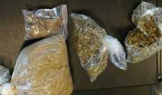 توقيف أشخاص في حملة دهم في الهرمل ومصادرة كميات من المخدرات وحبوب الكبتاغون والهيرويين