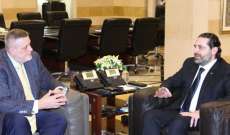 المنسق الخاص للأمم المتحدة بلبنان: ناقشت مع الحريري برنامج الحكومة الإصلاحي