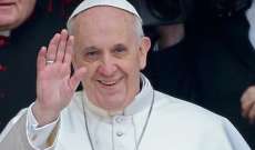البابا فرنسيس يشيد بمساهمة المرأة الفريدة في صنع السلام