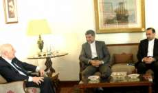 الحسيني التقى السفير الايراني وبحث معه الاوضاع في لبنان والمنطقة