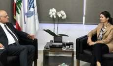 وزير المال عرض مع لاسن الاوضاع السياسية والمالية في لبنان