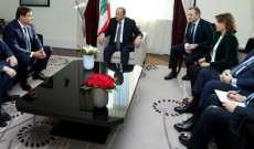 الرئيس عون اكد ان للبنان دورا اساسيا في مرحلة اعادة اعمار سوريا