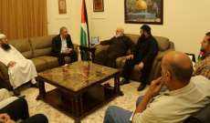 وفد من القوى الإسلامية التقى دبور وثمّن جهوده بخدمة قضايا الفلسطينيين في لبنان