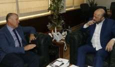 الرياشي التقى سفيري اسبانيا واستراليا في مكتبه بالوزارة