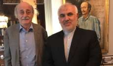 جنبلاط التقى سفير إيران في زيارة وداعية بمناسبة انتهاء مهمته في لبنان