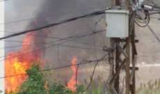 النشرة: إخماد حريق هنغار لمواد البناء في صيدا  