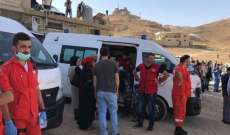  الصليب الأحمر اللبناني واكب عملية مغادرة العائدين إلى سوريا 