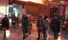 فوج اطفاء بيروت أخمد حريقا في منطقة فردان بعد اخلاء سكان المبنى 