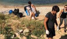 إدغار معلوف يشارك بتنظيف الشاطئ والبحر في المعاملتين