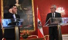 رئيس النمسا: يجب عدم إعادة اللاجئين إلى ليبيا نظرا للأوضاع الحالية للمخيمات