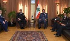 اللواء عثمان استقبل وفدا من قيادة الدرك التركي وسفير النمسا في لبنان
