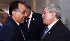رئيس الوزراء المصري: حجم استثماراتنا في الجزائر بلغ 3.6 مليار دولار 