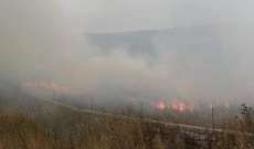 حريق هائل على طريق الخردلي القليعة