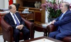 قانصو التقى الرئيس عون: الإستقرار السياسي في البلاد يجب أن يكون أولوية