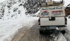  النشرة: الفرق التابعة لشركة كهرباء زحلة واصلت اعمال الصيانة رغم العاصفة الثلجية