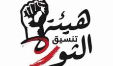 هيئة تنسيق الثورة: لم تدعُ الى اغلاق الطرقات يوم غد الاثنين