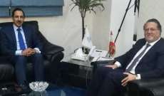 شقير عرض مع سفير لبنان في غانا مجالات التعاون وتوقيع اتفاقية مع غرفة بيروت