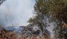 الدفاع المدني: إخماد حريق شب في اعشاب واشجار في بيت شاما